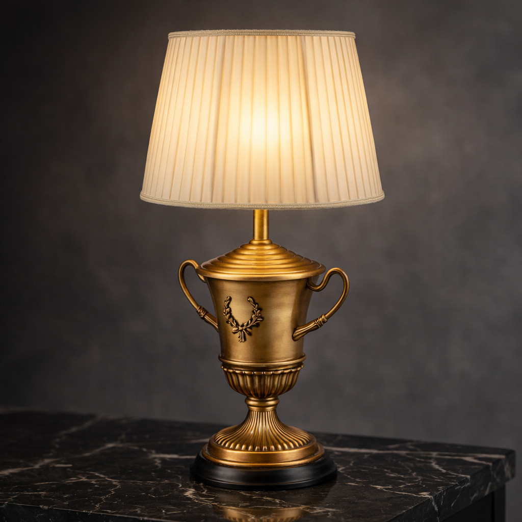 Trophy Pirinç Abajur 2 Trophy Pirinç Abajur - Görsel 2