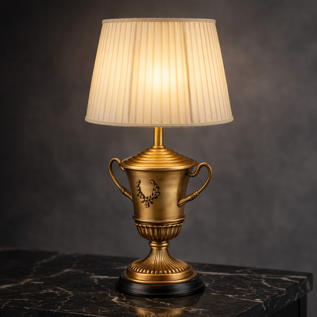 Trophy Pirinç Abajur 2 Trophy Pirinç Abajur - Görsel 2