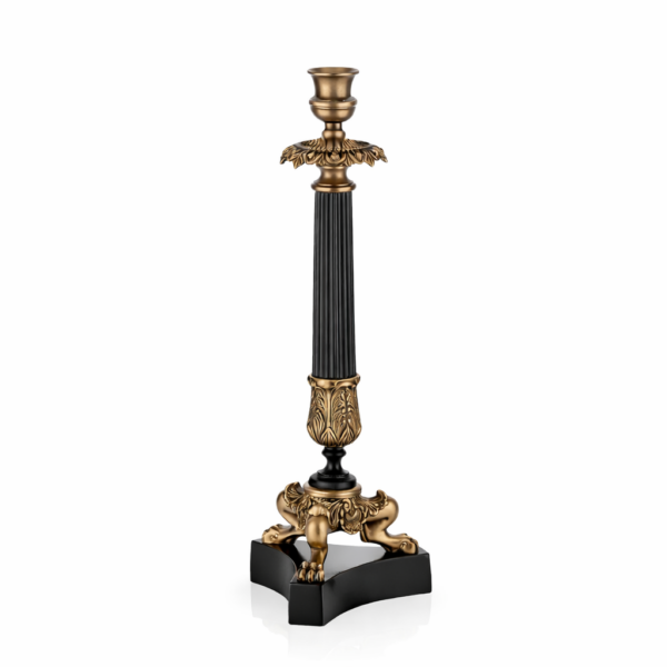 Glint Serisi Pirinç Şamdan Aslan Ayak Küçük Boy