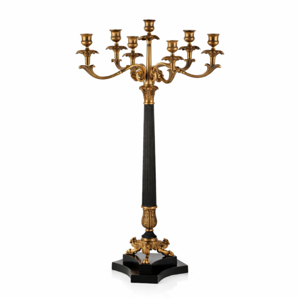 Elegante 7 Kollu Pirinç Şamdan