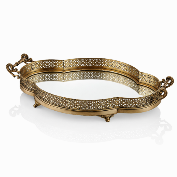 Oris Pirinç Jardinyer Tepsi