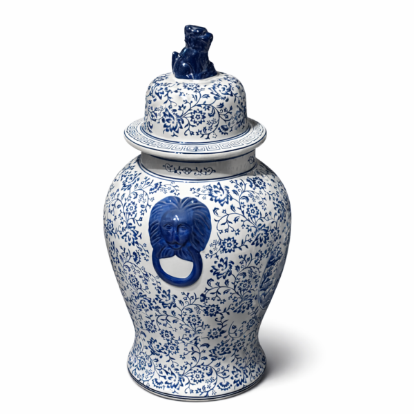 Bleu Blanc Porselen Yer Küpü Küçük Boy