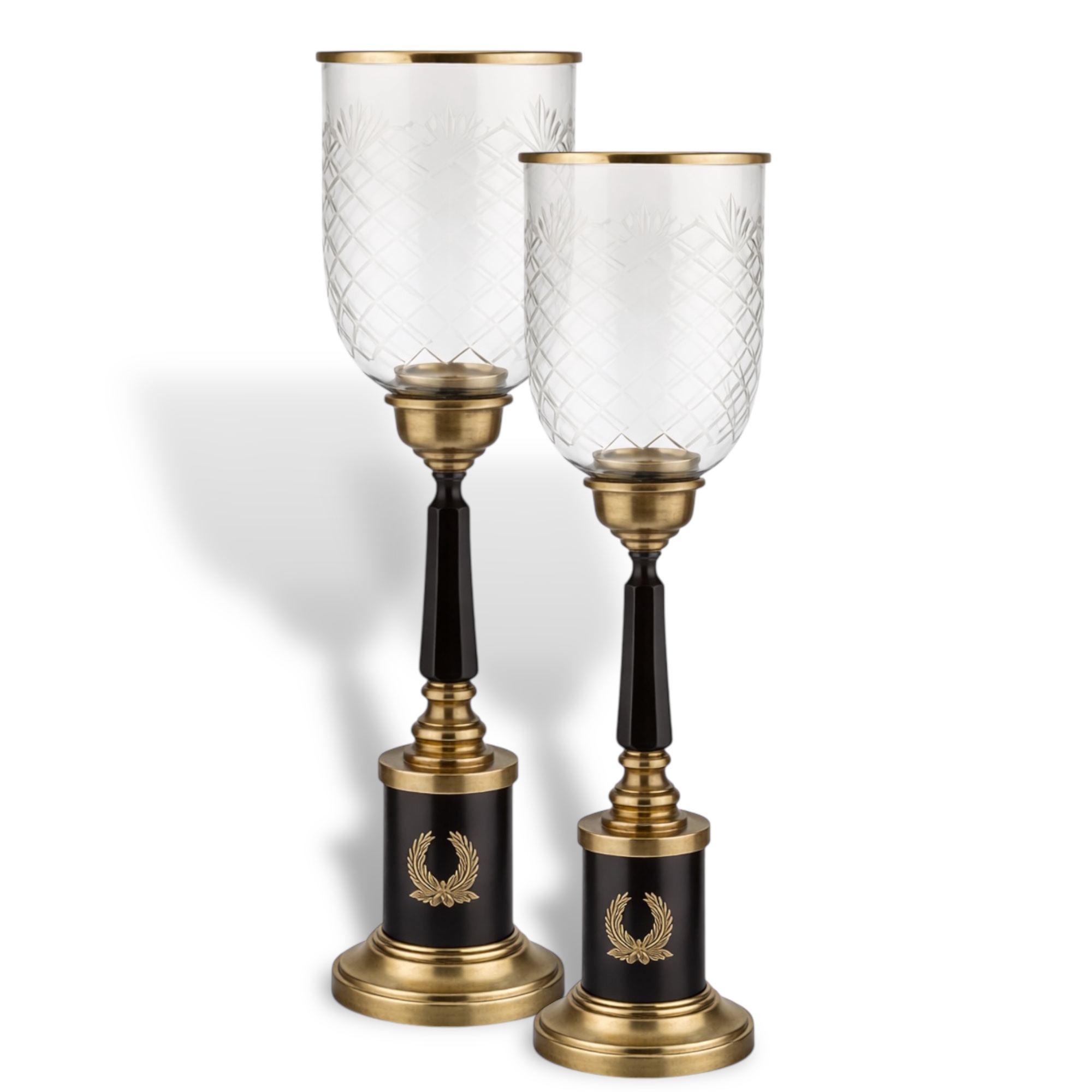 Elegante Camlı Pirinç Şamdan Küçük Boy 2 Elegante Camlı Pirinç Şamdan Küçük Boy - Görsel 2