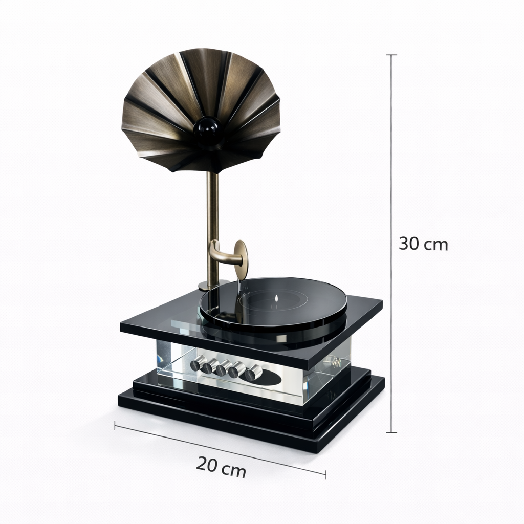 Galleria Kristal Cam Gramofon 2 Galleria Kristal Cam Gramofon - Görsel 2