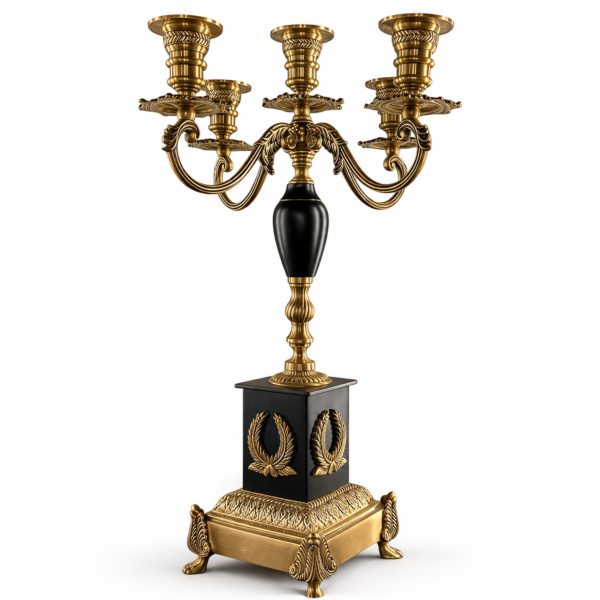 Ramones 5 Kollu Pirinç Şamdan