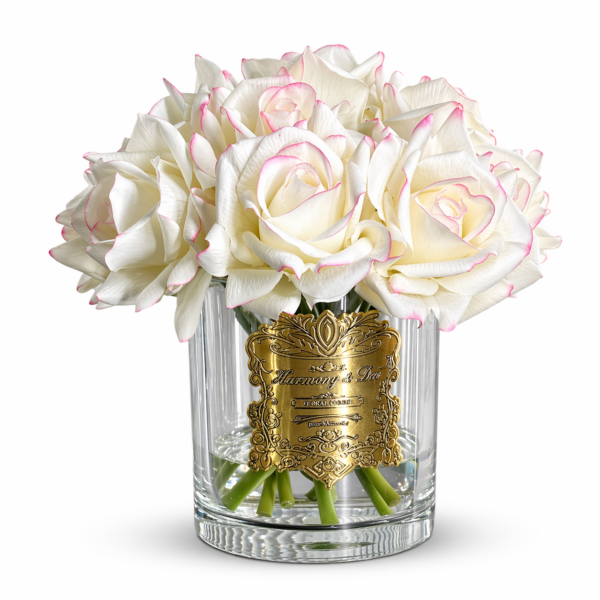 Harmony & Deo 15 Güllü Somon Oda Kokusu Şeffaf Vazo