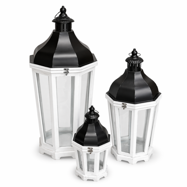 Ahşap 3'lü Fener Seti