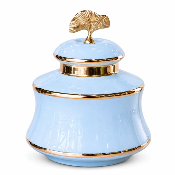 Gingko Detaylı Seramik Küp