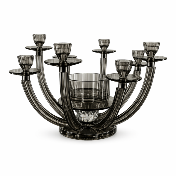 8 Kollu Kristalli Şamdan Füme