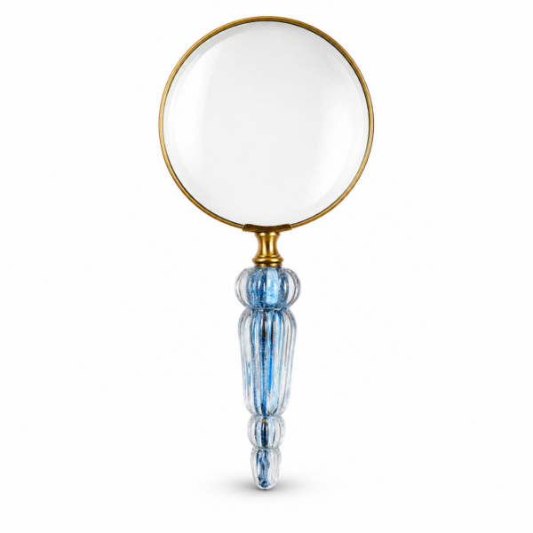 Cam Üfleme Mavi Büyüteç