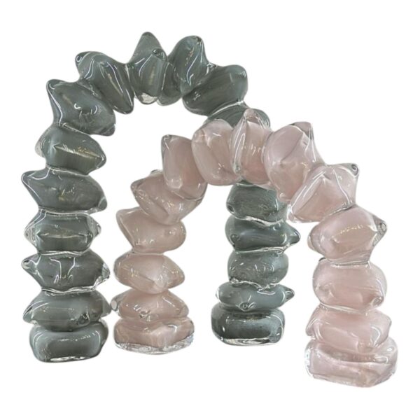 Gri Pembe Cam Kemer Seti