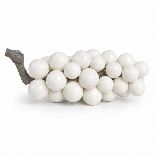 Beyaz Mermer Üzüm Obje