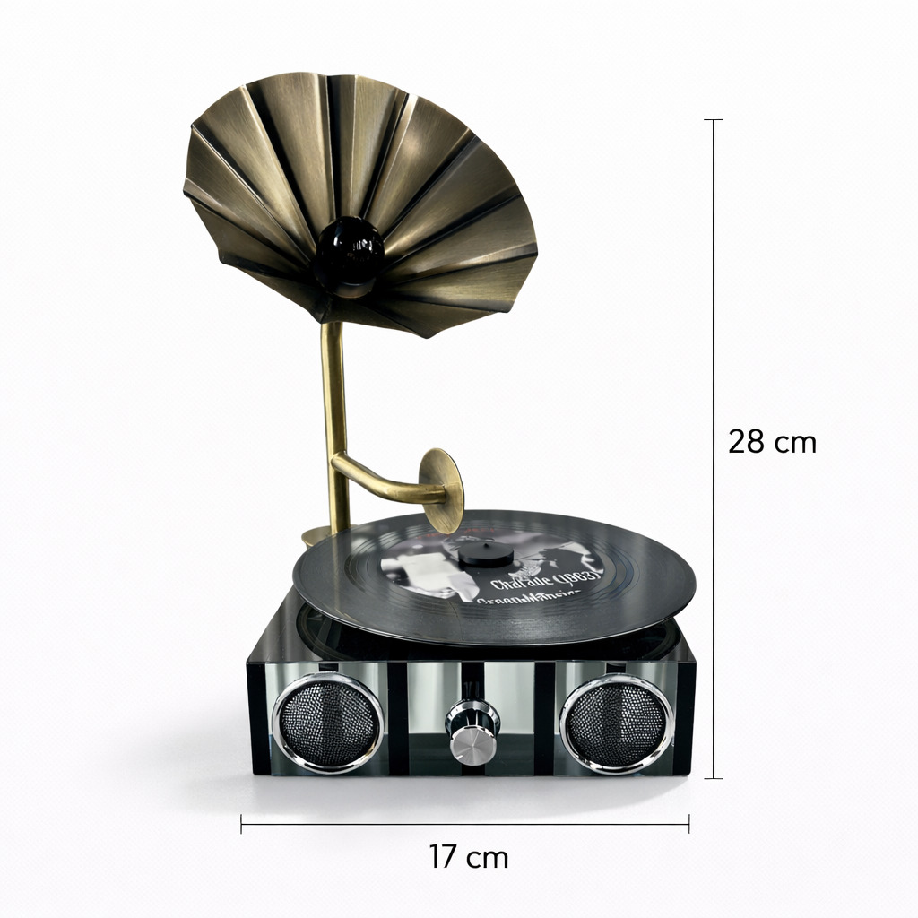 Rivano Kristal Cam Gramofon 2 Rivano Kristal Cam Gramofon - Görsel 2
