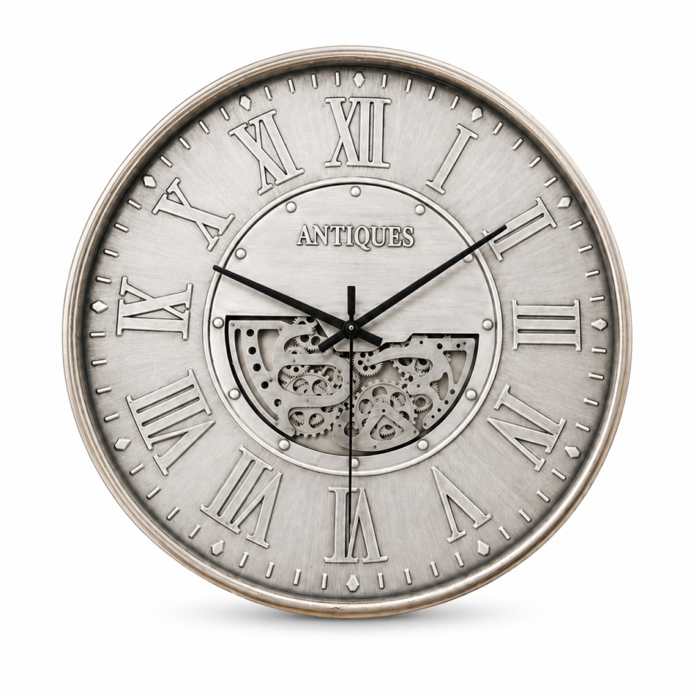 Royal Silver Çarklı Duvar Saati  102 Cm