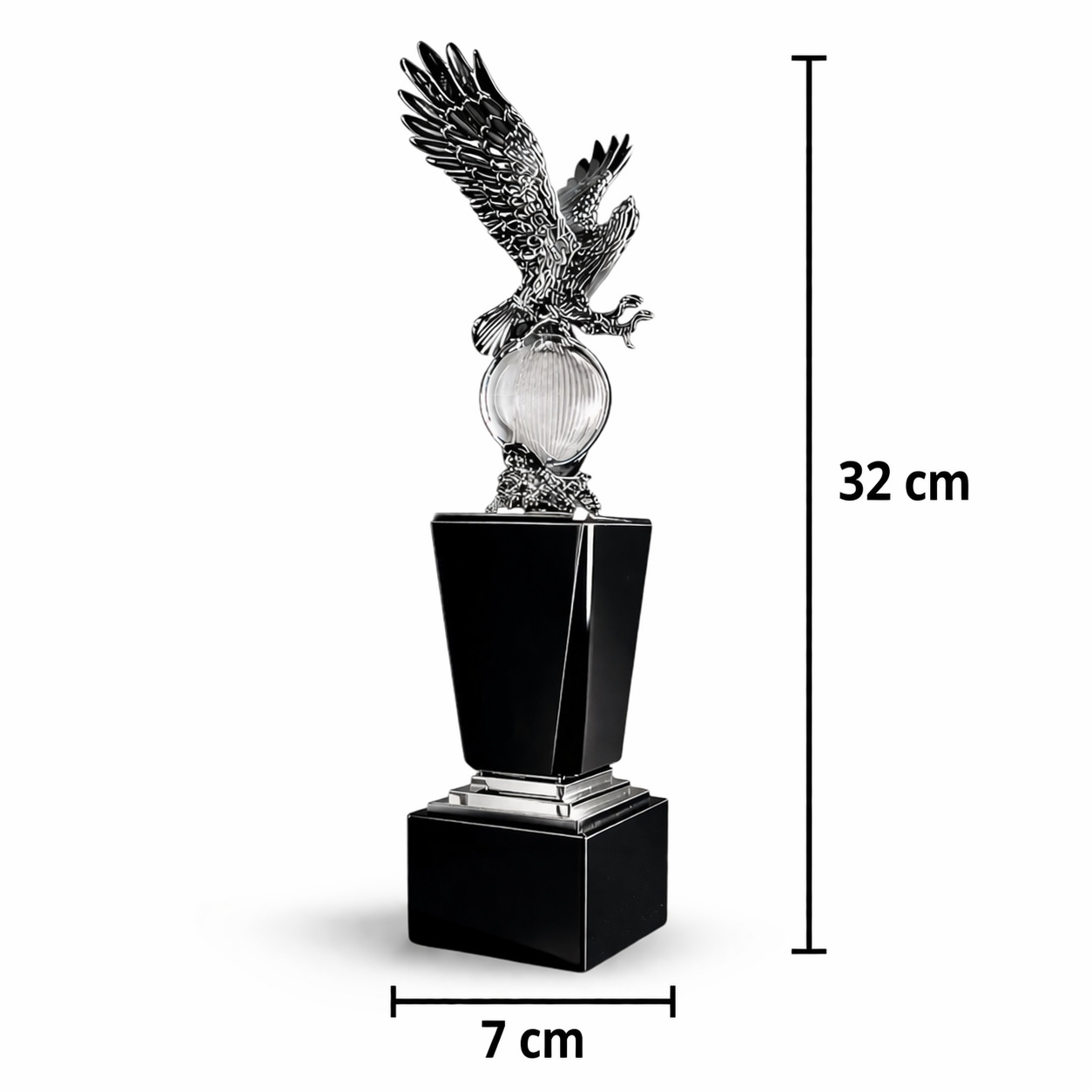 Talon Kristal Kartal Obje Büyük Boy 4 Talon Kristal Kartal Obje Büyük Boy - Görsel 4