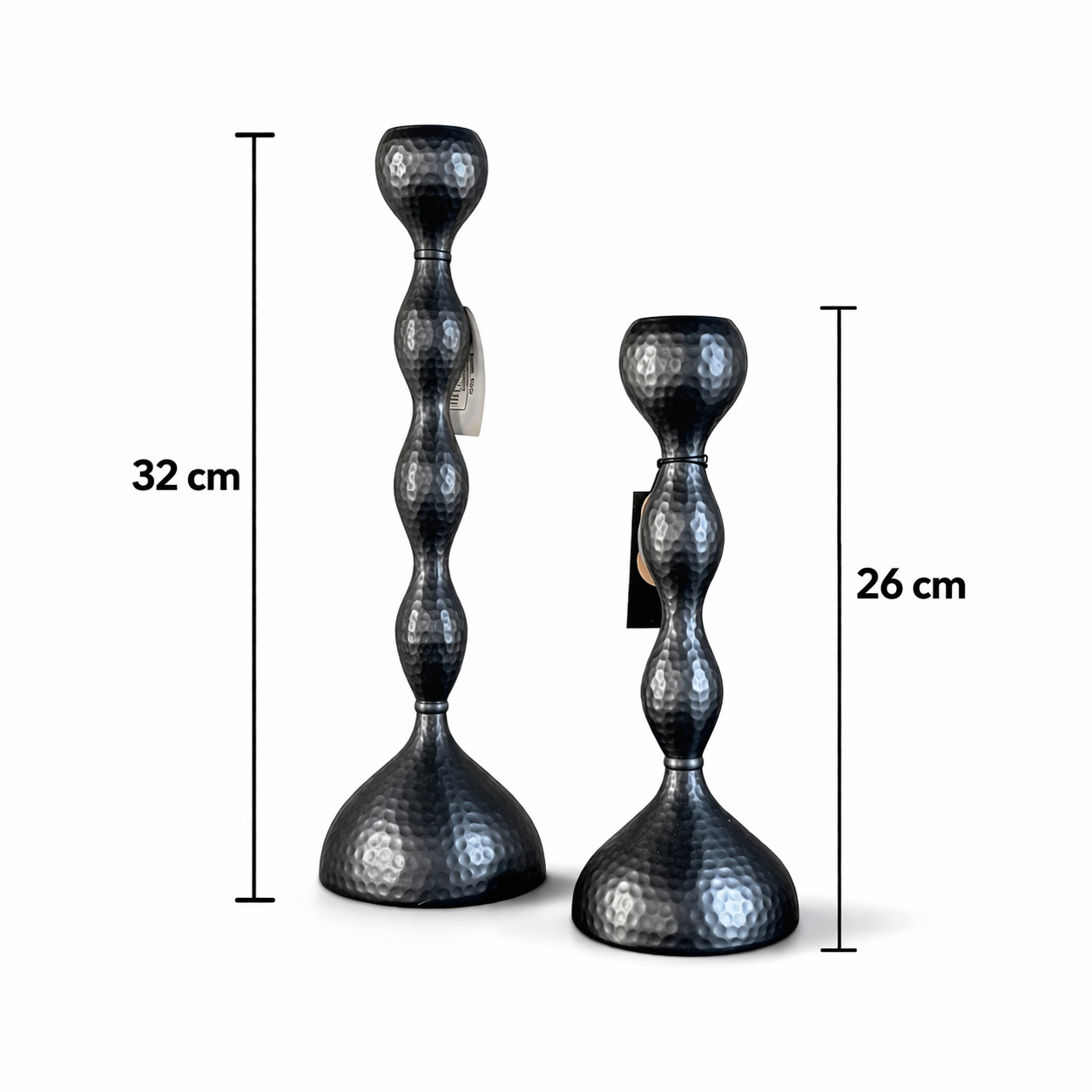 Metal Boğumlu Şamdan Set 2 Metal Boğumlu Şamdan Set - Görsel 2