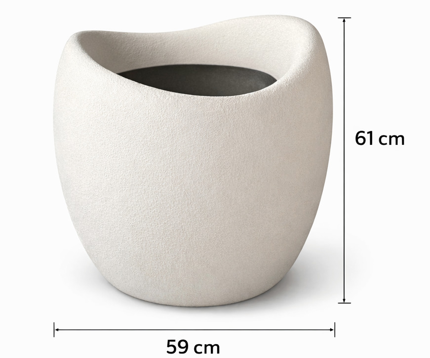 Aura Fiber Saksı Büyük Boy 2 Aura Fiber Saksı Büyük Boy - Görsel 2