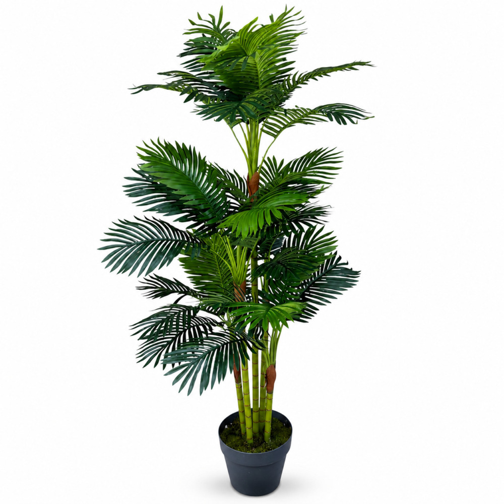 Bambu Gövdeli Yapay Areka Palmiyesi 150 Cm