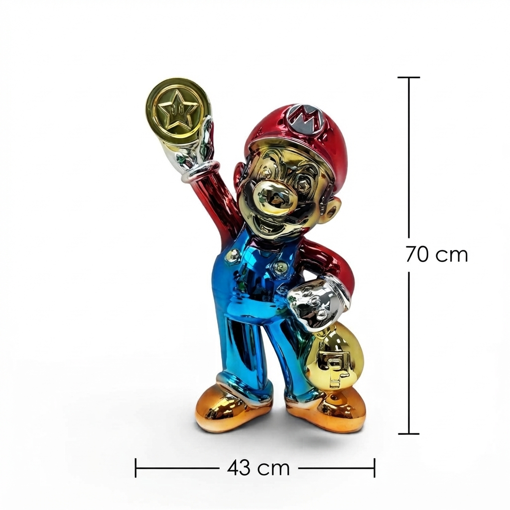 Süper Mario Heykel Pop Art 2 Süper Mario Heykel Pop Art - Görsel 2
