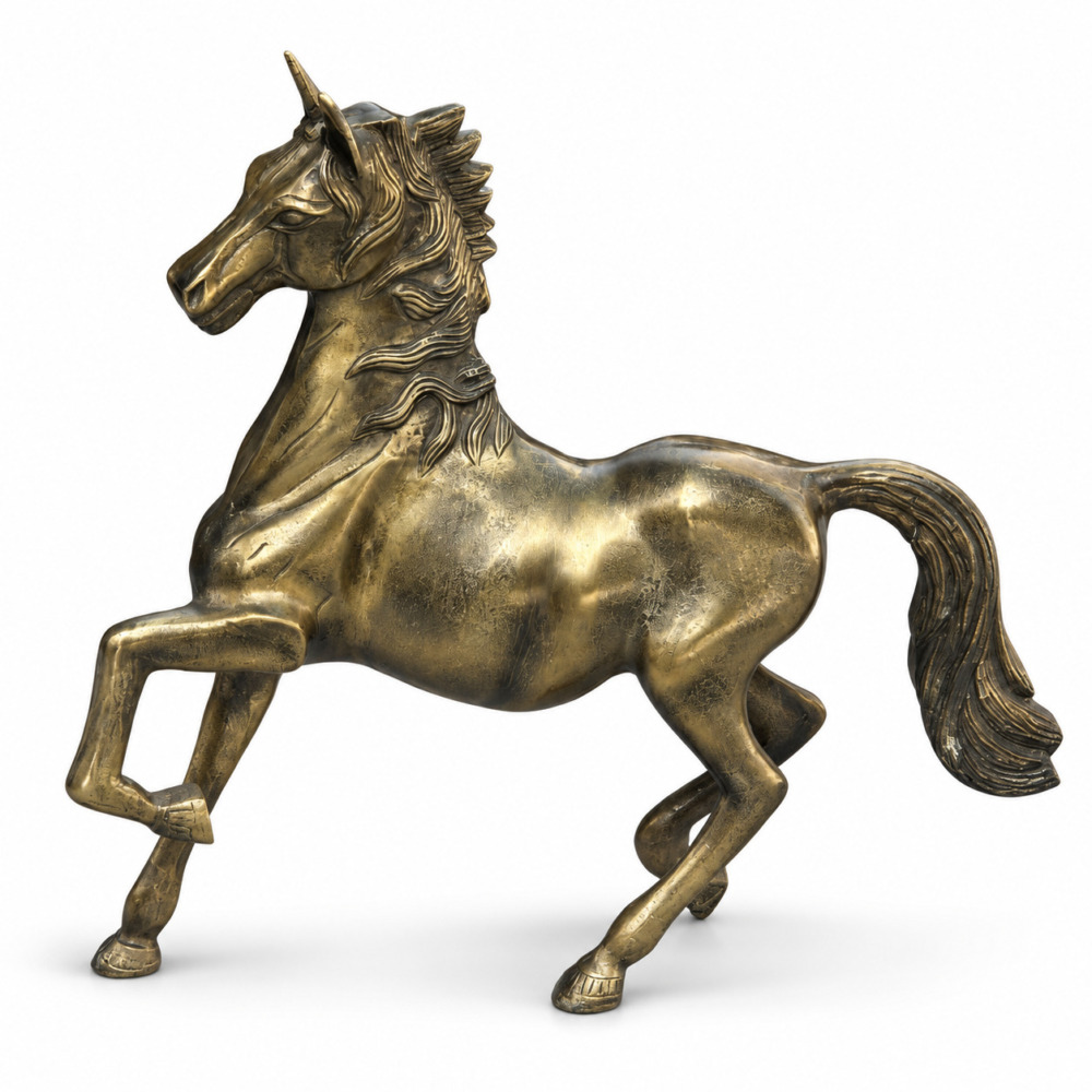 Gallop Metal Döküm At Heykeli
